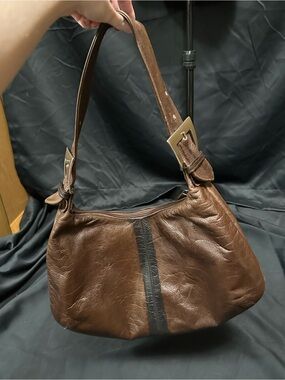 Brown Leather Handbag Purse